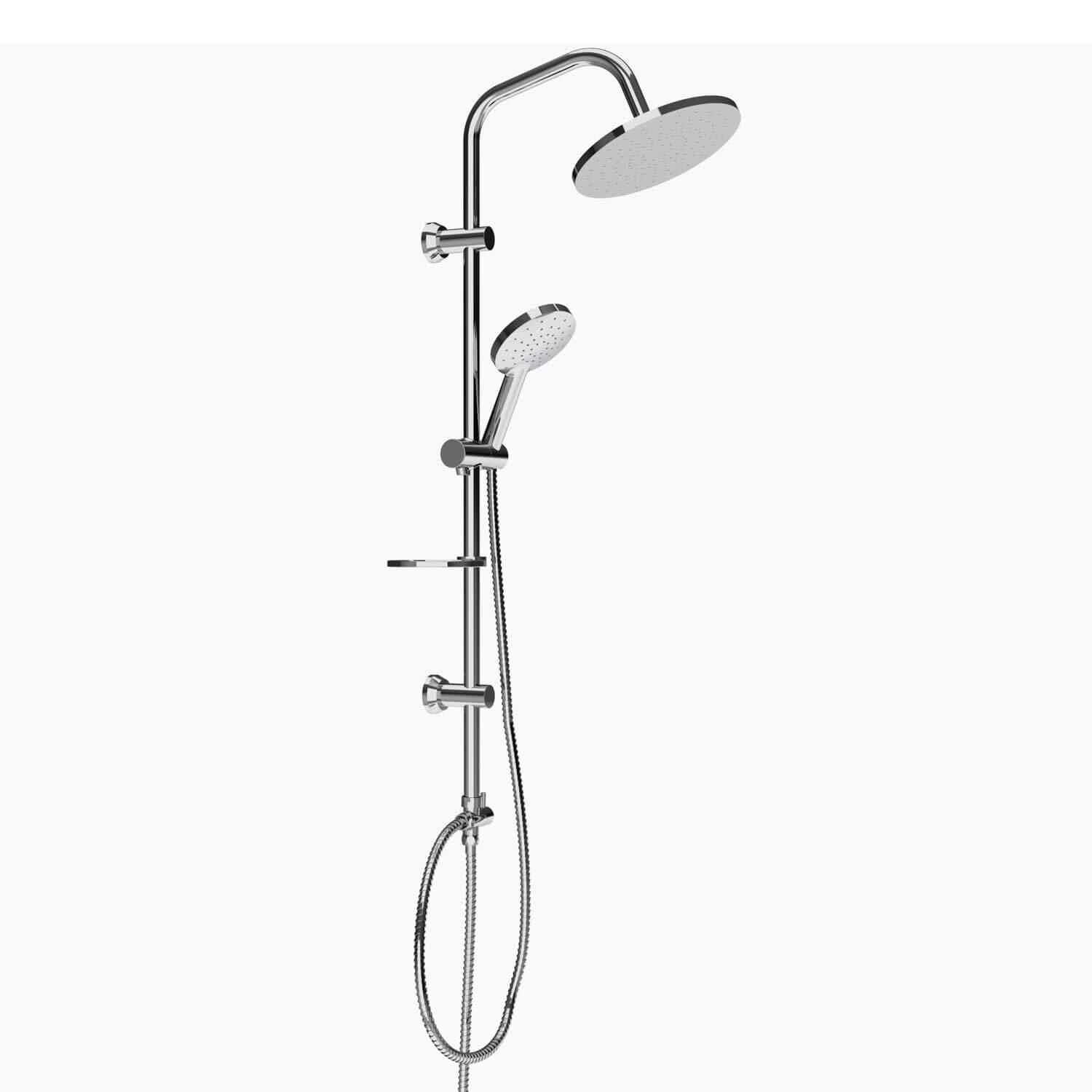Creavit SH640 Krom Yağmurlama Tepe Duş Seti - Oval