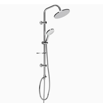 Creavit SH640 Krom Yağmurlama Tepe Duş Seti - Oval