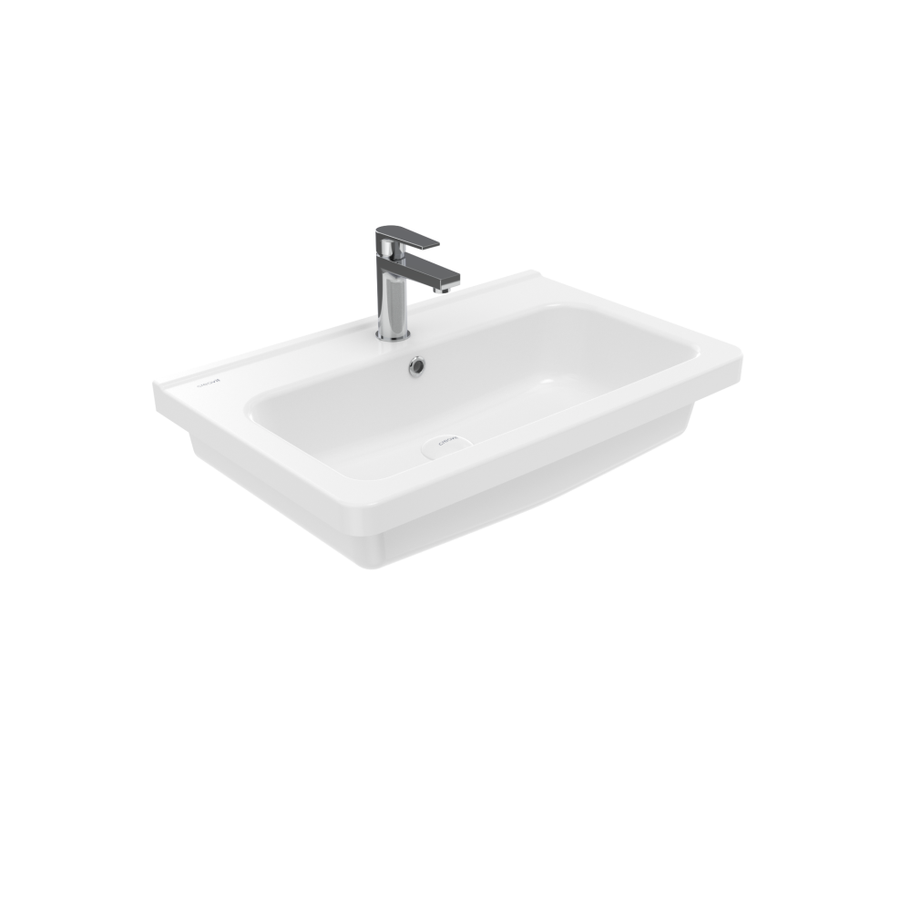 Creavit İpek Etajerli Lavabo 70 cm Extra Beyaz