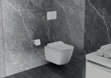 Creavit EG321 Elegant Kanalsız Asma Klozet ve Yavaş Kapanan Klozet Kapağı