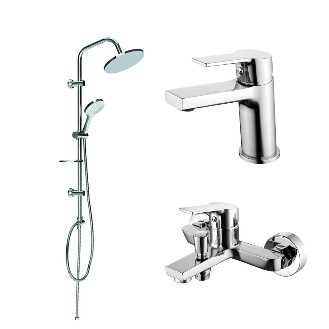 Creavit Luna Banyo Batarya Seti ve Yağmurlama Tepe Duş Seti
