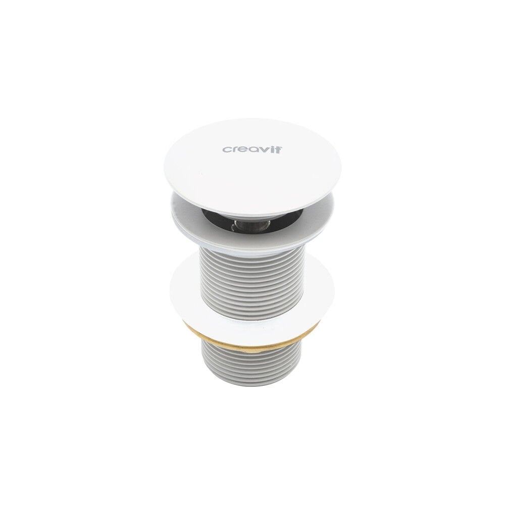 Creavit SF030.MBY Lavabo Sifon Başlığı Pop-up Taşmasız - Mat Beyaz