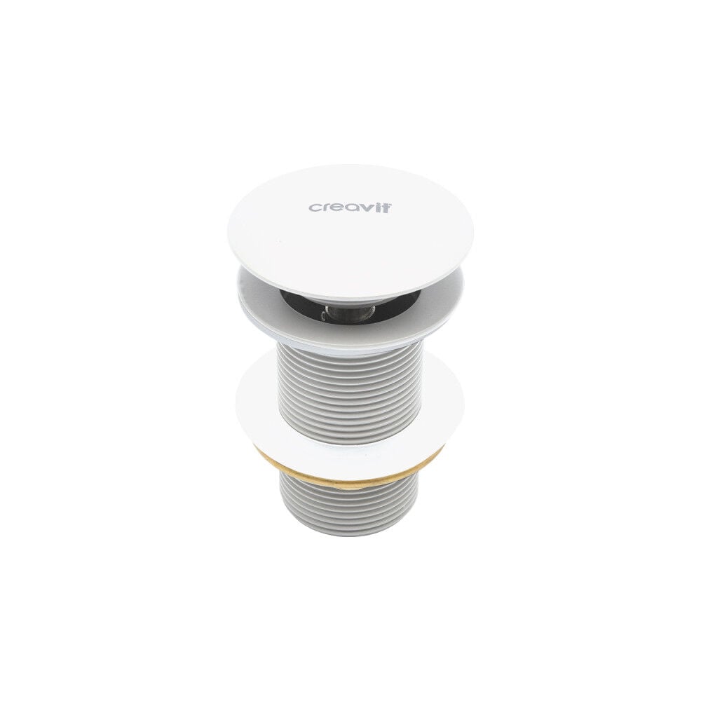 Creavit SF030.MBY Lavabo Sifon Başlığı Pop-up Taşmasız - Mat Beyaz