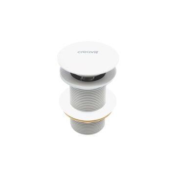 Creavit SF030.MBY Lavabo Sifon Başlığı Pop-up Taşmasız - Mat Beyaz