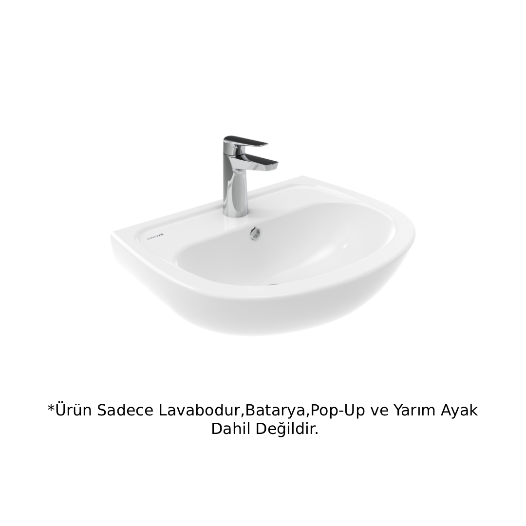 Creavit TP150 Oval Lavabo 50 cm - Beyaz