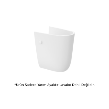 Creavit SD265 Sedef Kısa Yarım Ayak Beyaz