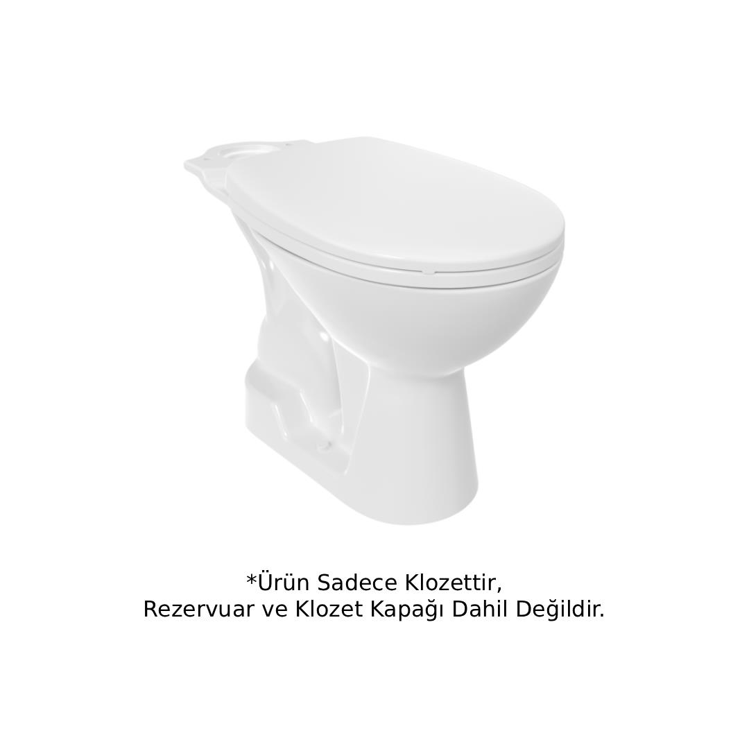 Creavit PA300 Pitta Alttan Çıkışlı Klozet Beyaz