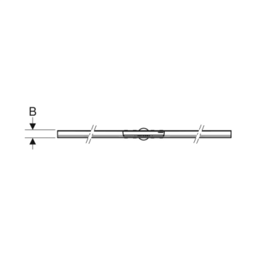 Geberit CleanLine50 Duş Kanalı 90cm - Siyah Krom