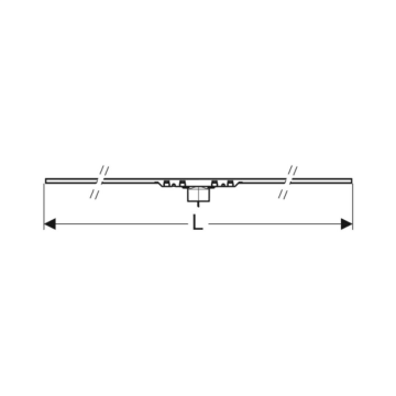 Geberit CleanLine50 Duş Kanalı 90cm - Siyah Krom