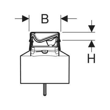 Geberit CleanLine50 Duş Kanalı 90cm - Siyah Krom