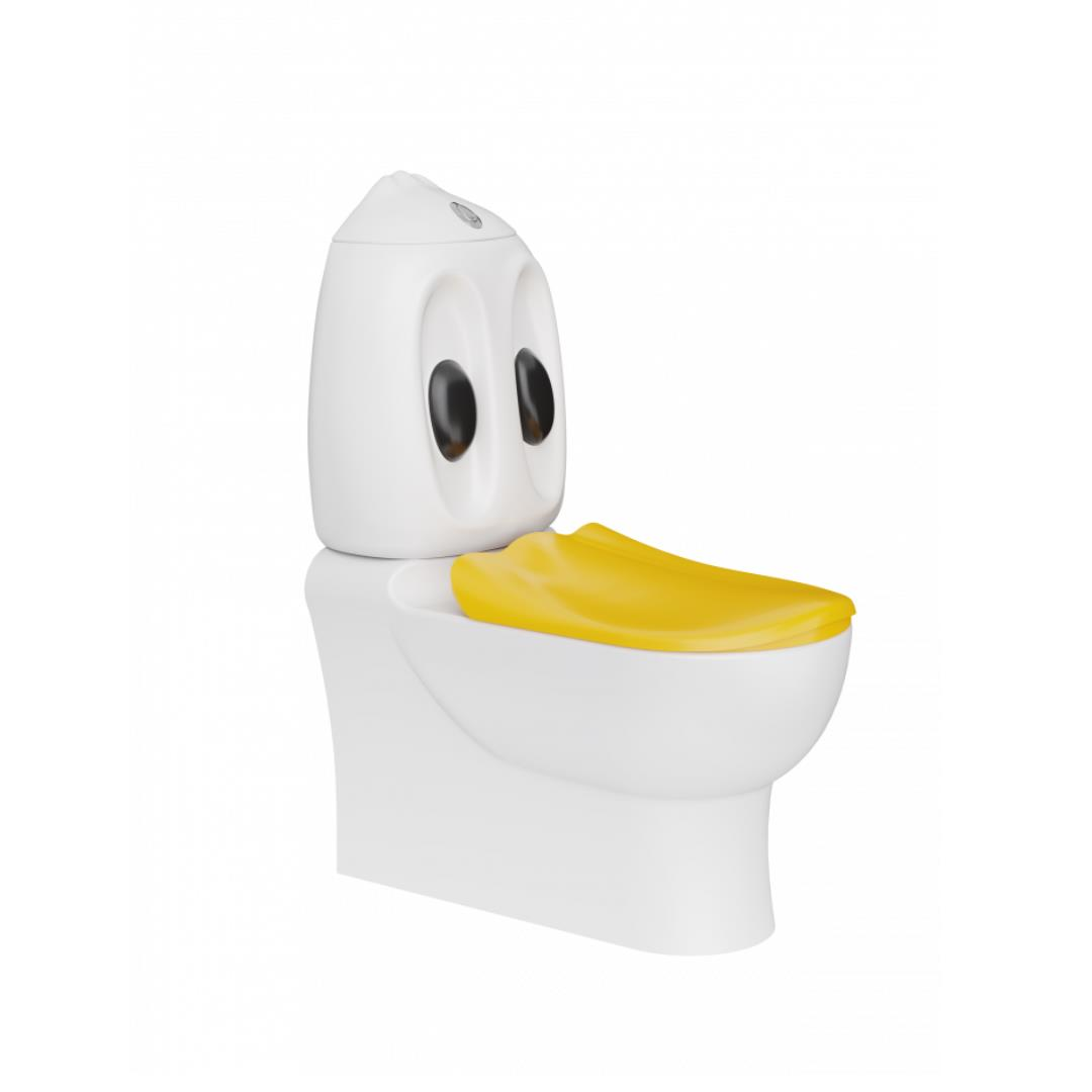 Creavit Ducky Çocuk Klozet Seti - Beyaz-Sarı