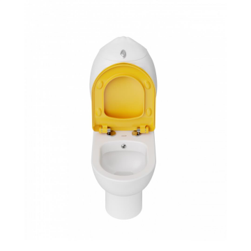 Creavit Ducky Çocuk Klozet Seti - Beyaz-Sarı