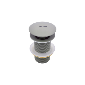 Creavit SF030.CGR Lavabo Sifon Başlığı Pop-up Taşmasız - Cool Grey
