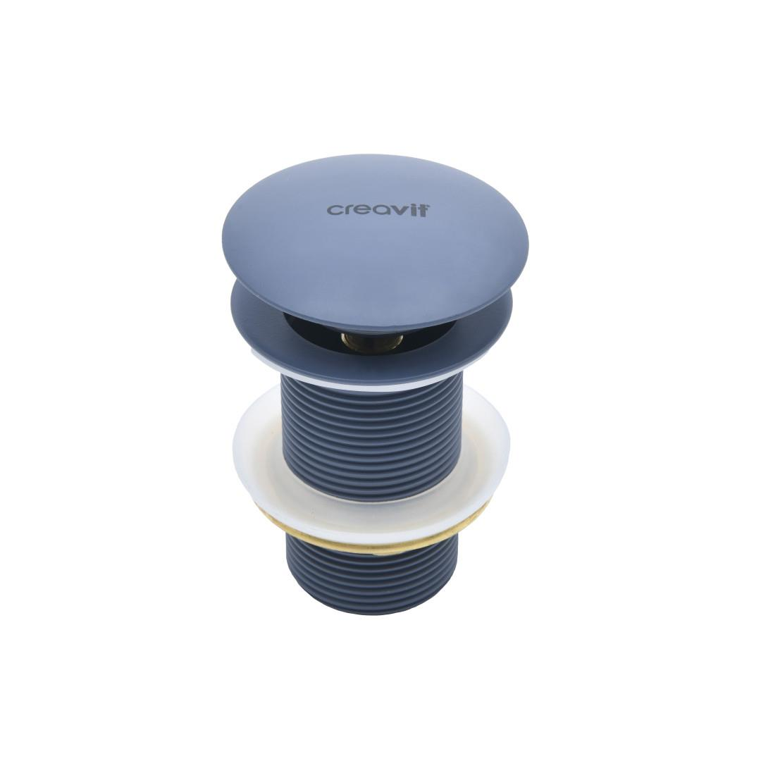 Creavit SF030.BSM Lavabo Sifon Başlığı Pop-up Taşmasız - Basalt Mat