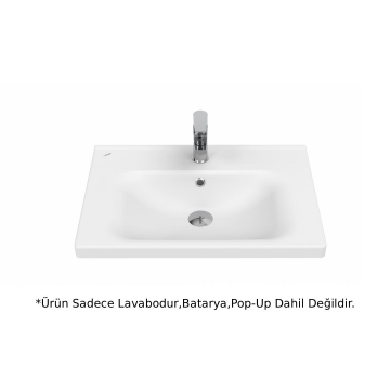 Creavit EK065 Eksen Etajerli Lavabo 65 cm - Beyaz