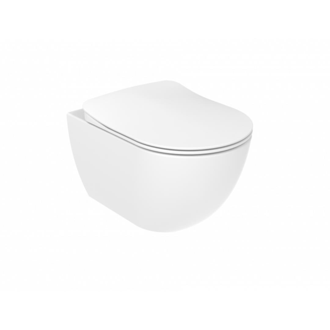 Creavit FE320 Free Kanallı Asma Klozet ve Yavaş Kapanan Klozet Kapağı - Beyaz