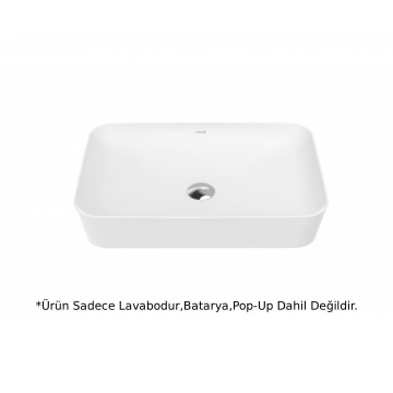Creavit UL060 Ultra Dikdörtgen Çanak Lavabo 60 cm - Beyaz