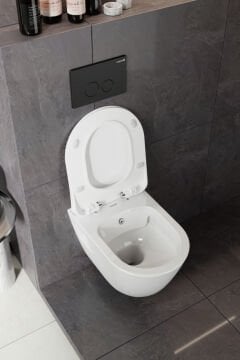 Creavit TP329 Terra Kanalsız Klozet ve Yavaş Kapanan Duroplast Klozet Kapağı
