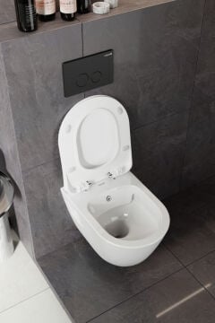 Creavit TP329 Terra Kanalsız Klozet ve Yavaş Kapanan Duroplast Klozet Kapağı