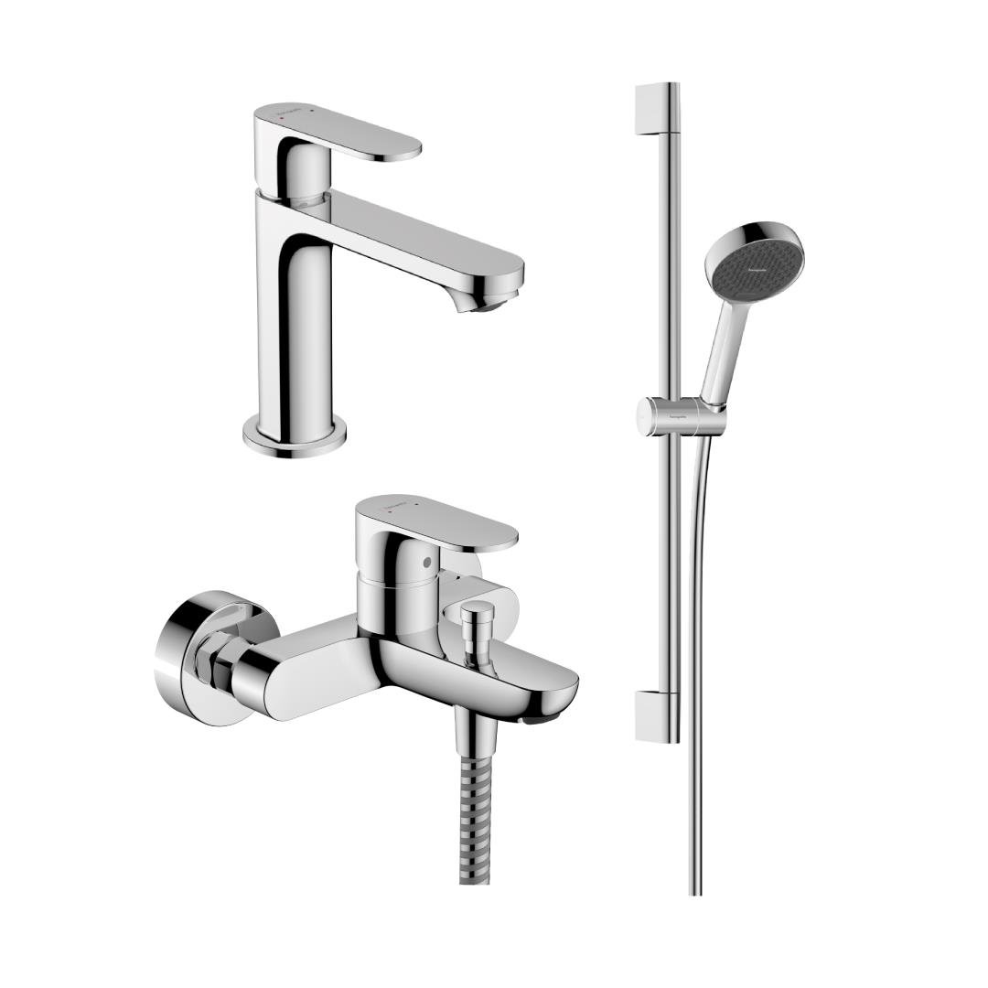 Hansgrohe Rebis S Batarya Seti ve Activera Sürgülü El Duşu