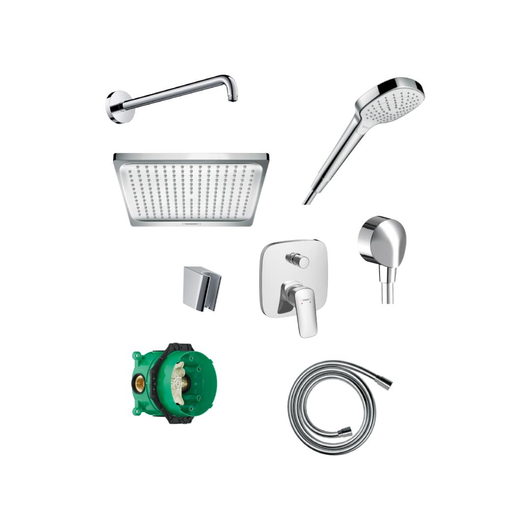 Hansgrohe Logis Ankastre Duş Sistemi - Krom