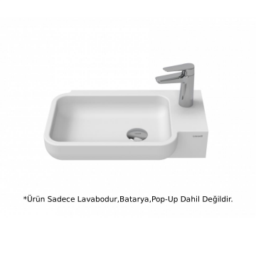 Creavit TP027 Elmas Lavabo Beyaz 53 cm