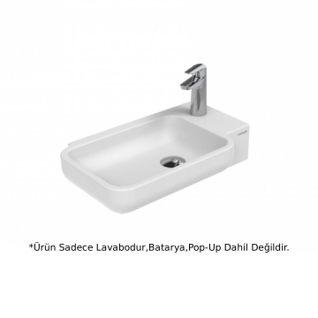 Creavit TP027 Elmas Lavabo Beyaz 53 cm