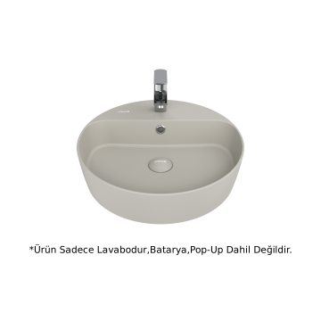 Creavit LP146 Loop Yuvarlak Çanak Lavabo 45cm - Cool Gray