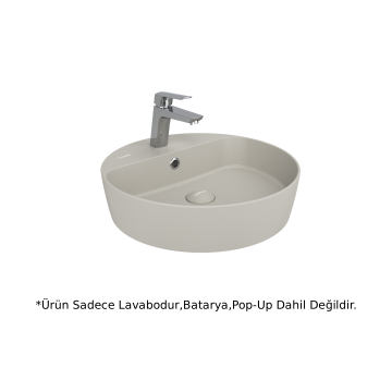 Creavit LP146 Loop Yuvarlak Çanak Lavabo 45cm - Cool Gray