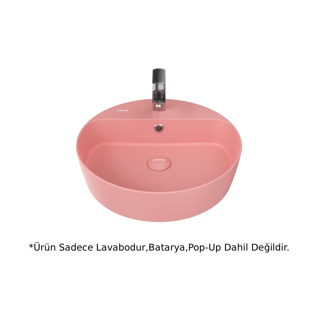 Creavit LP146 Loop Yuvarlak Çanak Lavabo 45cm - Sakura