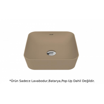 Creavit UL040 Ultra Kare Çanak Lavabo 40cm - Cappuccino