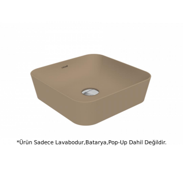 Creavit UL040 Ultra Kare Çanak Lavabo 40cm - Cappuccino