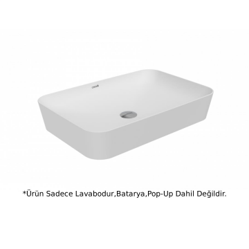 Creavit UL060 Ultra Dikdörtgen Çanak Lavabo 60 cm - Mat Beyaz