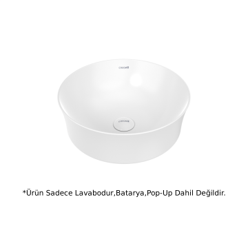 Creavit FI140 Fiore Tezgah Üstü Lavabo 40cm - Beyaz