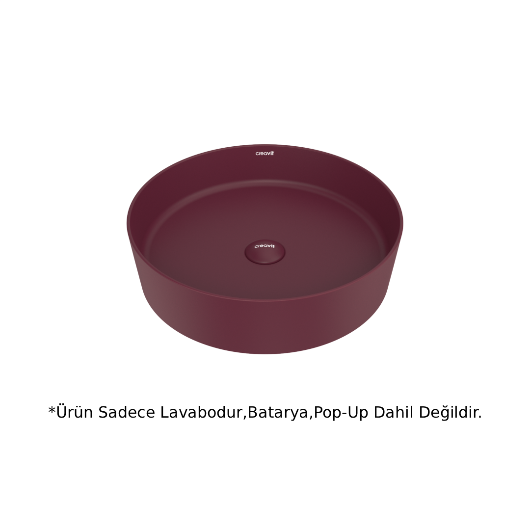 Creavit LP145 LOOP Masa Üstü Çanak Lavabo Berry 45cm