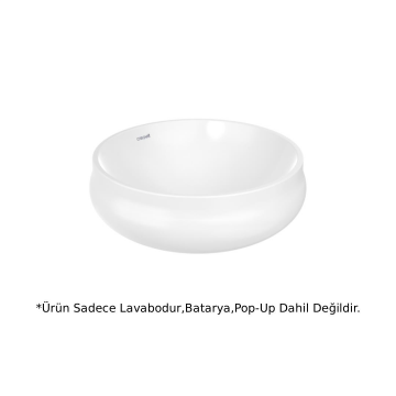 Creavit GO140 Gordo Tezgah Üstü Çanak Lavabo 40cm - Beyaz