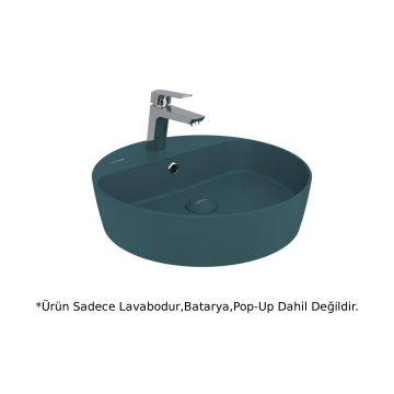 Creavit LP146 Loop Yuvarlak Çanak Lavabo 45cm - Mint Yeşili