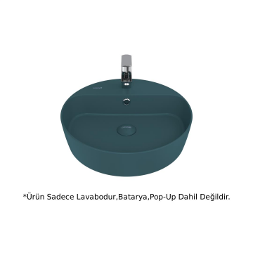 Creavit LP146 Loop Yuvarlak Çanak Lavabo 45cm - Mint Yeşili