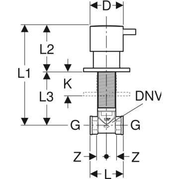 Geberit Ankastre Stop Valf