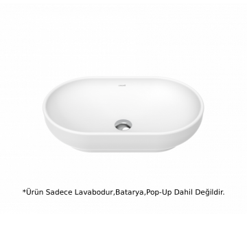 Creavit MN165 Mina Tezgah Üstü Çanak Lavabo 65cm - Beyaz