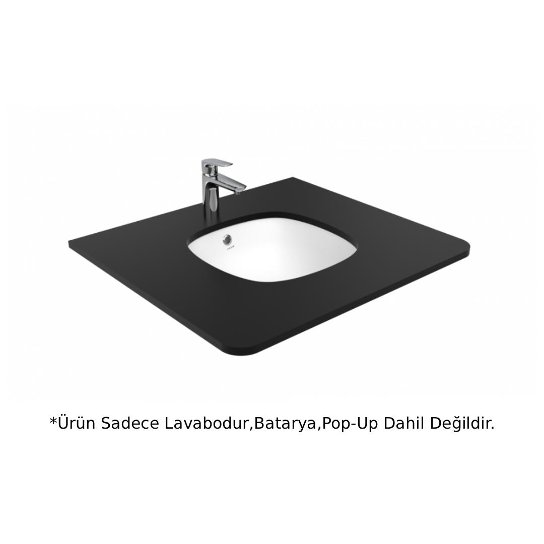 Creavit SO037 Solo Tezgah Altı Lavabo 38cm - Beyaz