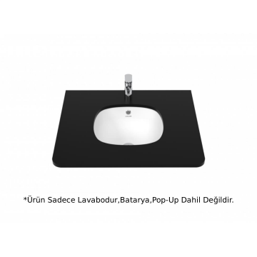 Creavit SO037 Solo Tezgah Altı Lavabo 38cm - Beyaz