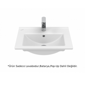 Creavit SU055 Su Etajerli Lavabo 55cm - Beyaz