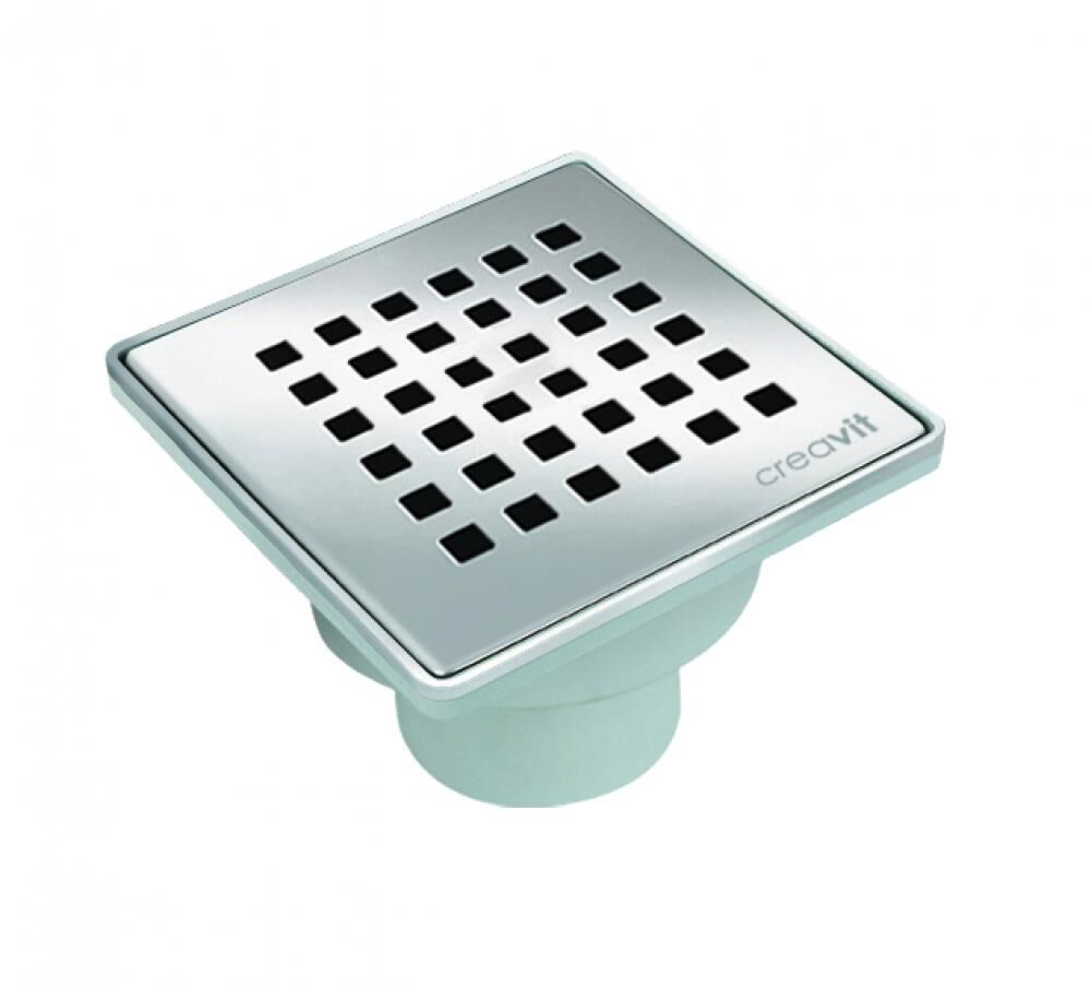 Creavit YS.FH266A Yer Sifonu 15x15 cm 50 mm Krom