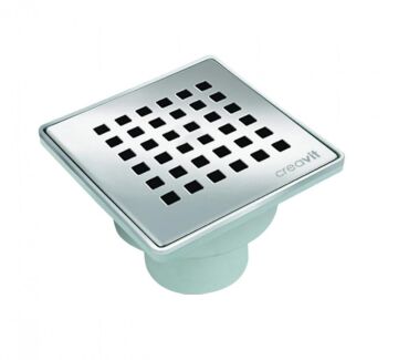 Creavit YS.FH266A Yer Sifonu 15x15 cm 50 mm Krom