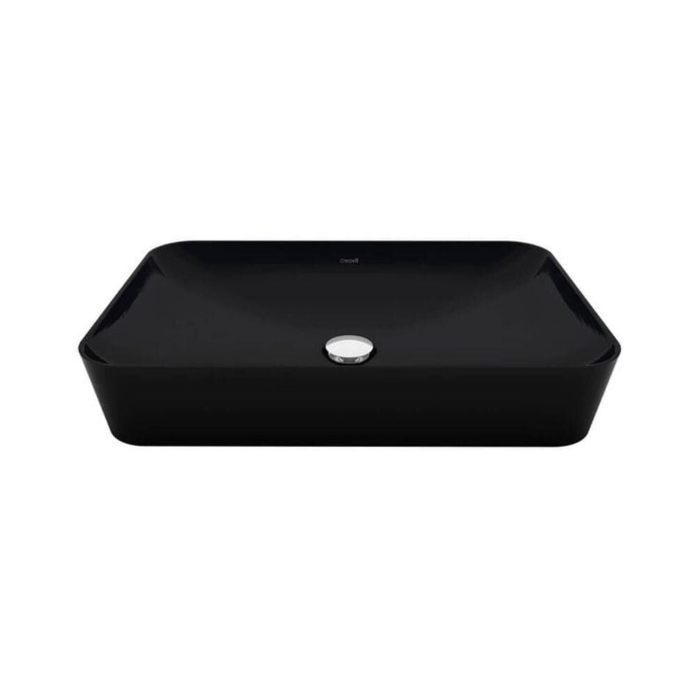 Creavit UL060 Ultra Dikdörtgen Çanak Lavabo Siyah Mat 60cm