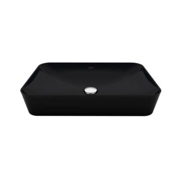 Creavit UL060 Ultra Dikdörtgen Çanak Lavabo Siyah Mat 60cm
