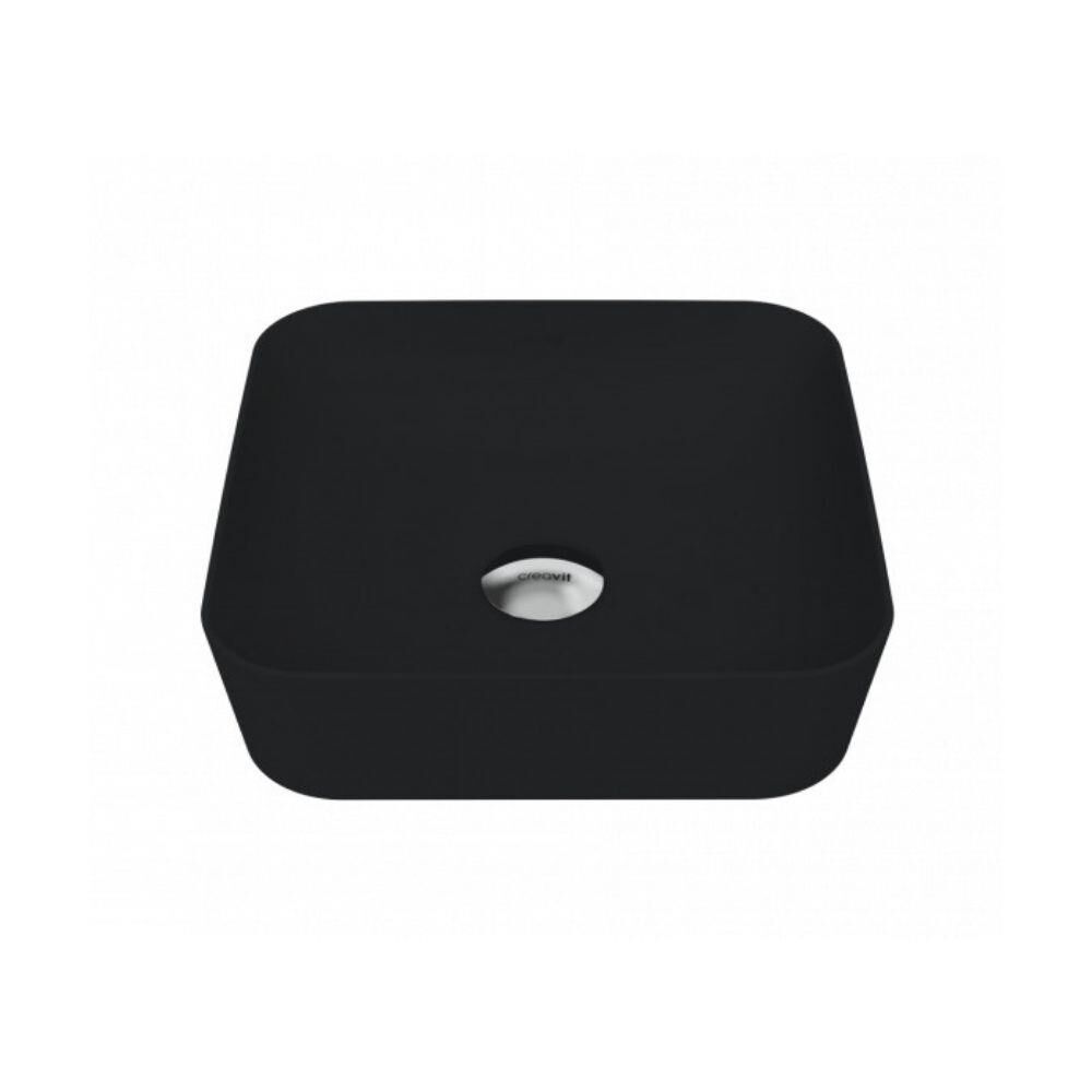 Creavit UL040 Ultra Kare Çanak Lavabo Siyah Mat 40cm