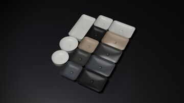 Creavit UL040 Ultra Kare Çanak Lavabo Siyah Mat 40cm