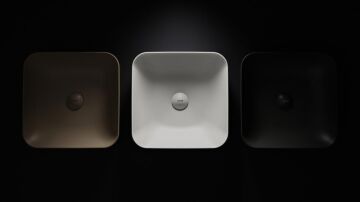 Creavit UL040 Ultra Kare Çanak Lavabo Siyah Mat 40cm